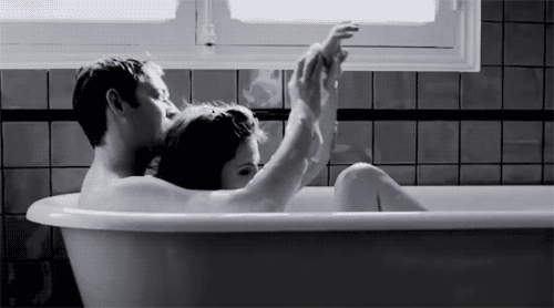 couple in bathtub romantic love bath bathe